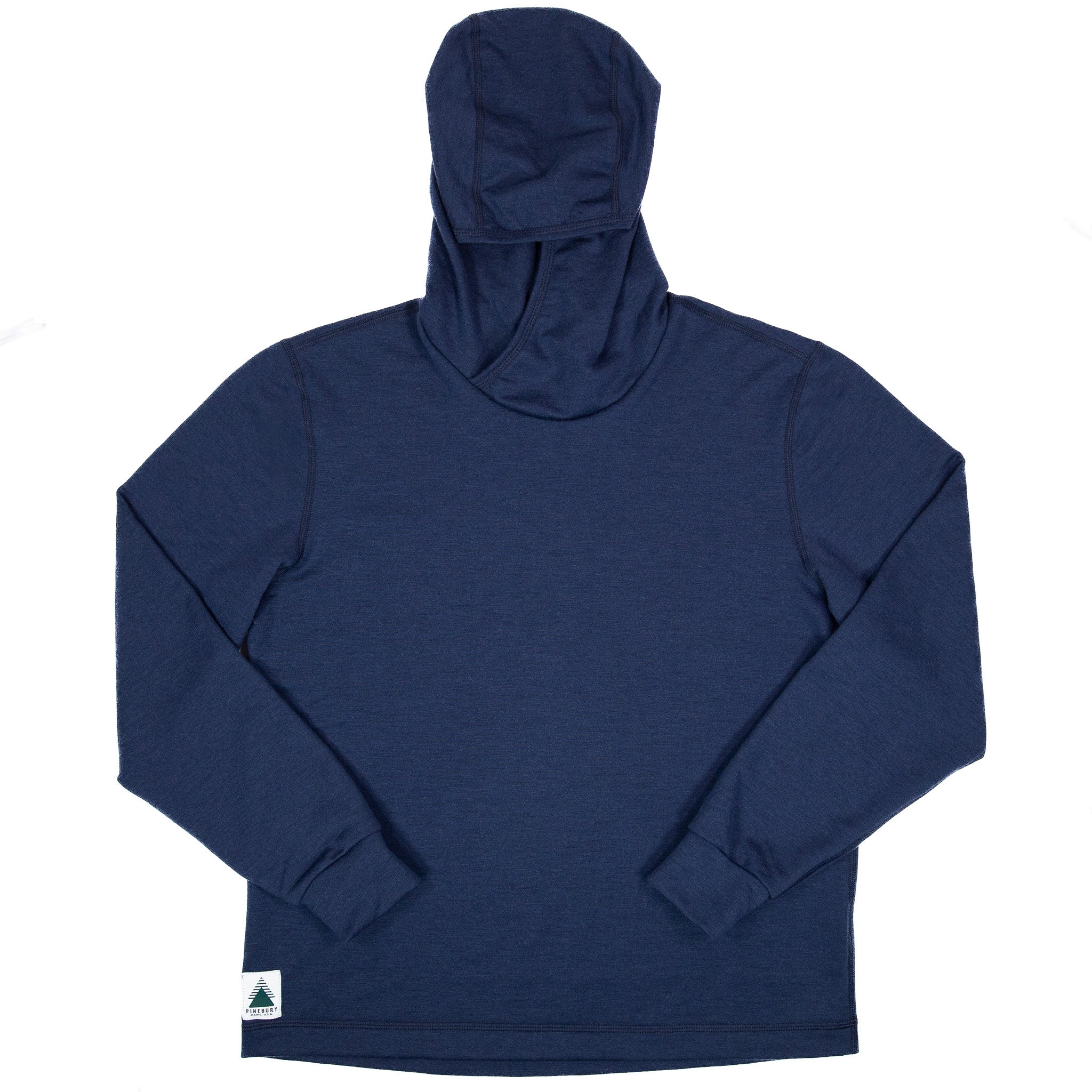 Winter Wool Long Sleeve Merino Wool Hoodie - Navy – Pinebury