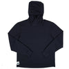 Winter Wool Long Sleeve Merino Wool Hoodie - Black