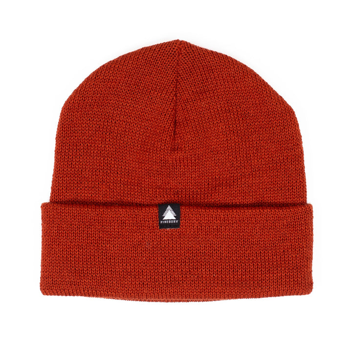 Pure Merino Wool Beanie - Rust