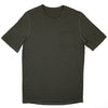 Pure Merino Wool Short Sleeve Pocket Tee - Loden