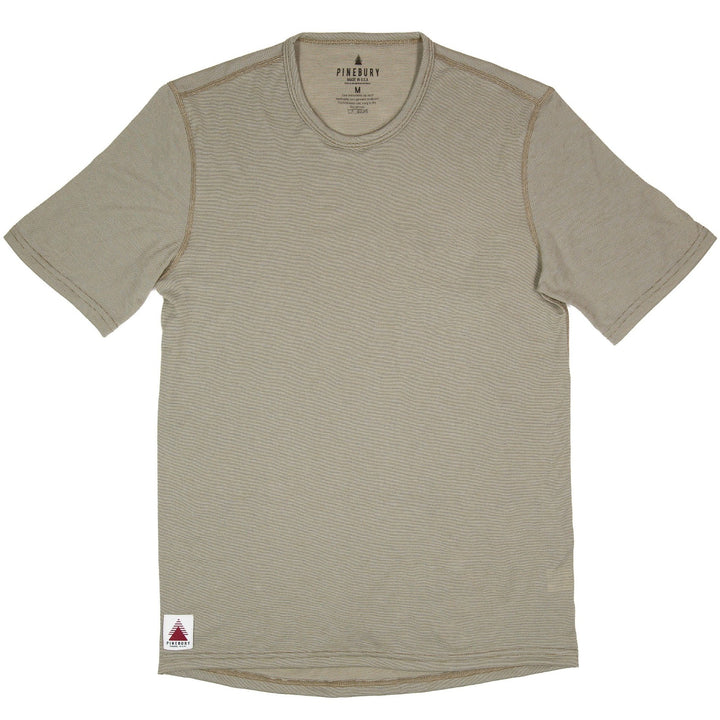 Summer Wool Short Sleeve Merino Wool Tee - Khaki