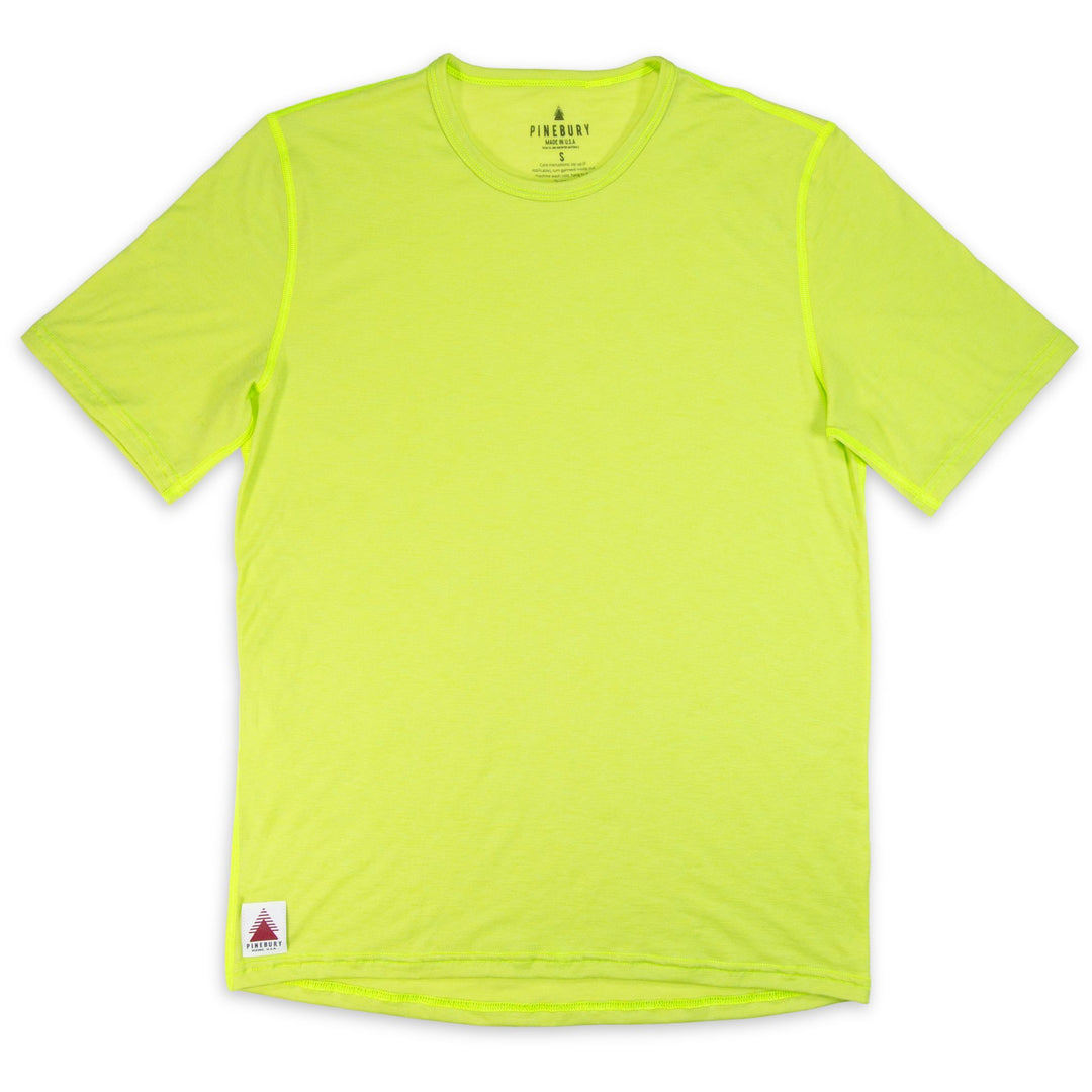 Summer Wool Short Sleeve Merino Wool Tee - Lime
