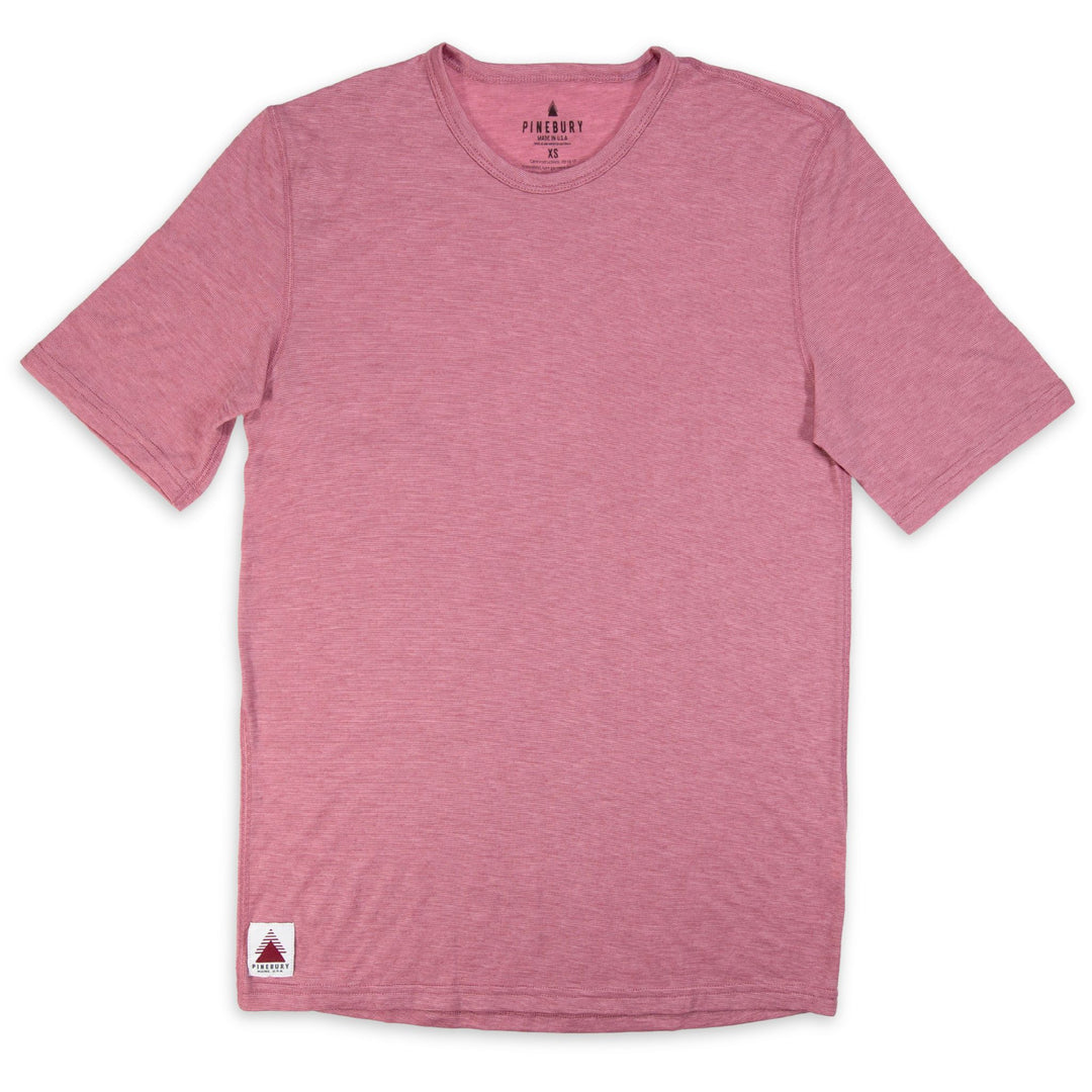 Summer Wool Short Sleeve Merino Wool Tee - Rose