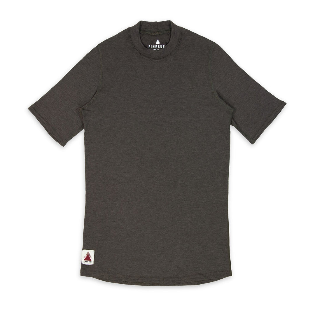 Every-Season Short Sleeve Merino Wool Base Layer - Peat