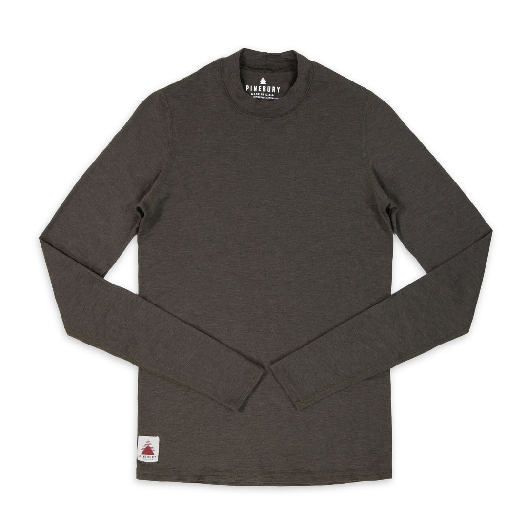 Every-Season Long Sleeve Merino Wool Base Layer - Peat