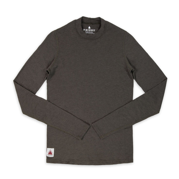 Every-Season Long Sleeve Merino Wool Base Layer - Peat