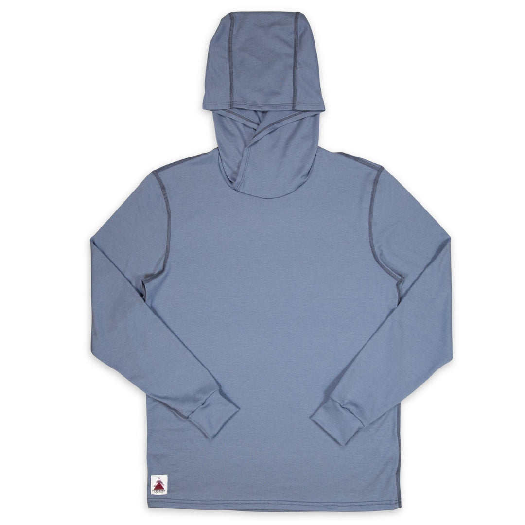 All Season Merino Wool Hoodie - Stone Blue