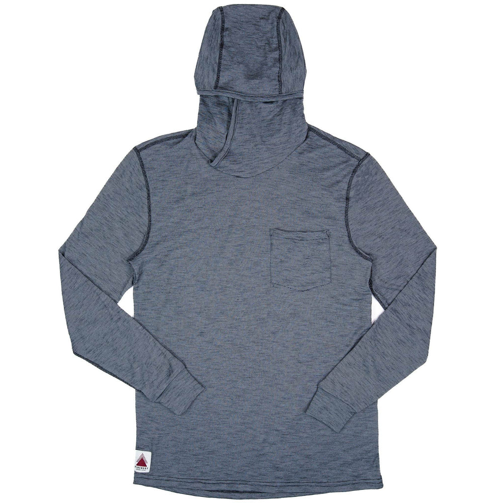 Summer Wool Hoodie Sun Shirt - Steel Blue - Pinebury